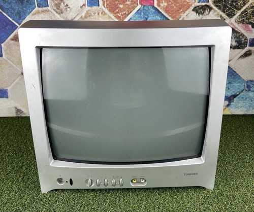 Toshiba crt silver tv pal - crt,